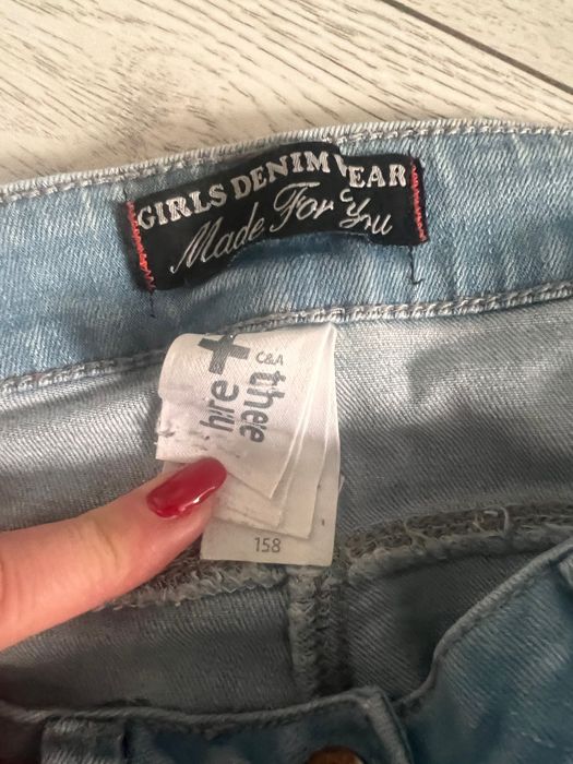 Spodnie jasne jeansy C&A 158