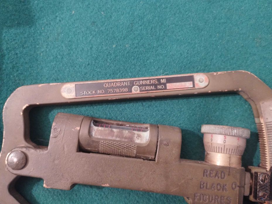 Clinômetro de campanha britânico Mk IV 1918, 1ª ww