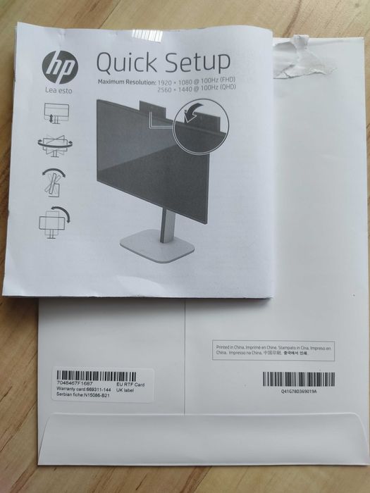 Monitor bez podstawy LED HP E232 23"