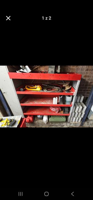 Regal do vana zabudowa