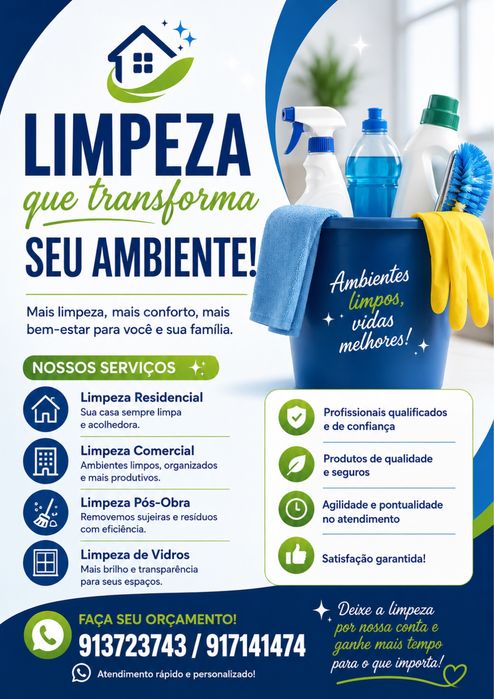 Limpezas casas condominios e afins