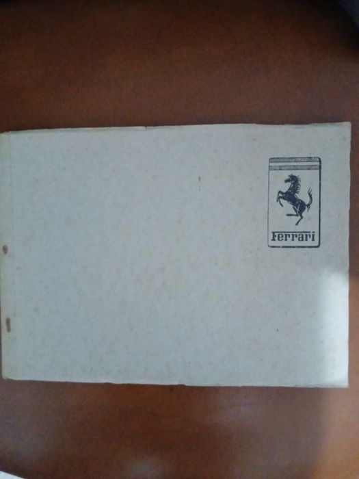 Manual FERRARI Anos 40/50 , estado  Bom, peça de coleção