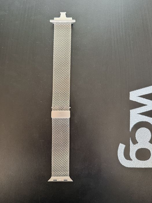 Ремінець для годинника Apple Watch 49mm Natural Titanium Milanese Loop