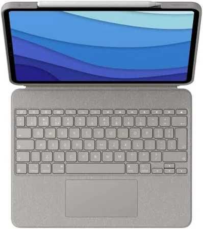Etui, klawiatura Logitech Combo Touch  Ipad Pro 12,9" (5. gen.) szary