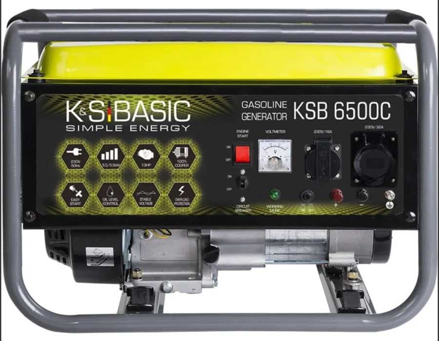 Бензиновий генератор K&S BASIC KSB 6500C новий