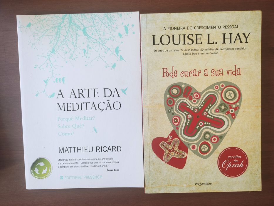 Livros de yoga, meditação, e feng shui