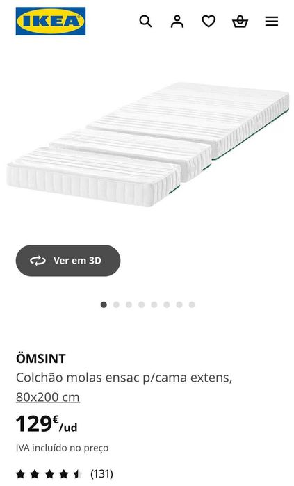 Cama infantil extensível/colchão de molas ensacadas - pouquíssimo uso