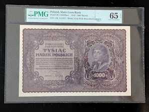 1000 Marek Polskich 1919 - PMG 65 EPQ