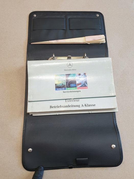 instrukcja obsługi książka etui mercedes a w168 język niemiecki