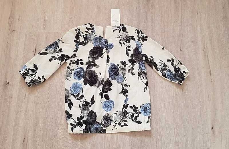 Malecka nowa z metką elegancka bluzka w kwiaty
