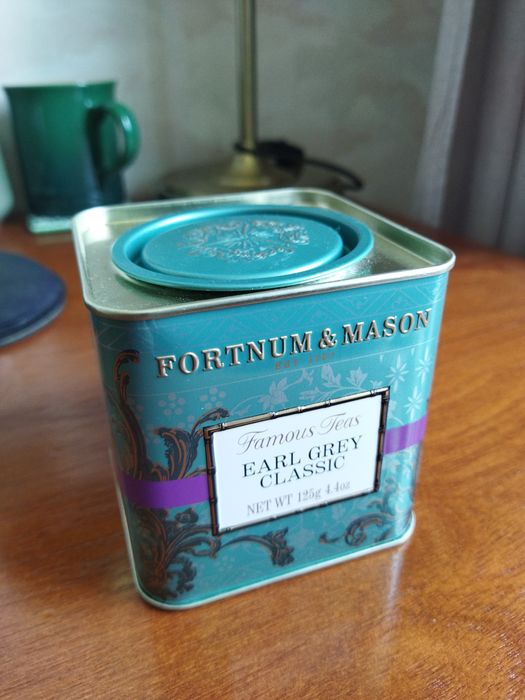 Puszka po herbacie Earl Grey Fortnum & Mason