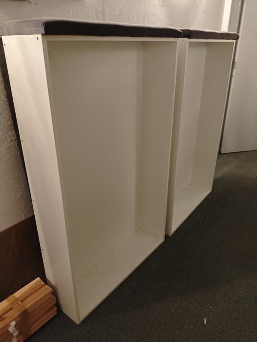 Materac Ikea Valevag 140 x 200 + zagłówek, szuflady