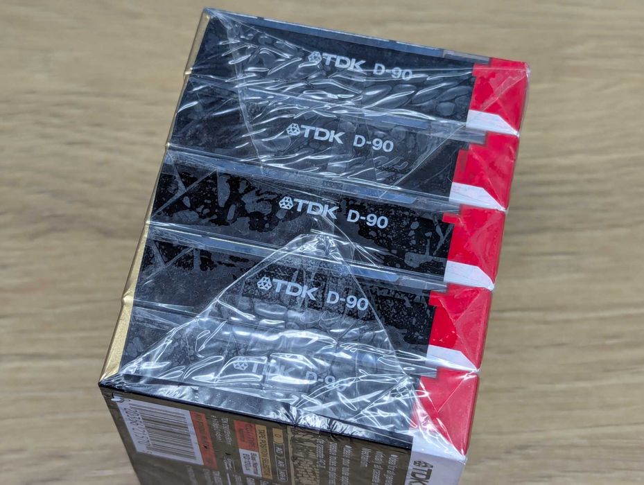 Аудио кассеты пак5шт. TDK D90  Аудіокасети нові Japan 1990р.