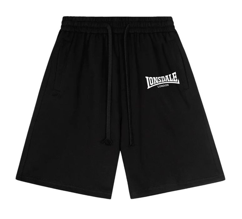 Спортивные шорты Lonsdale London Logo черные лонсдейл Новые модели