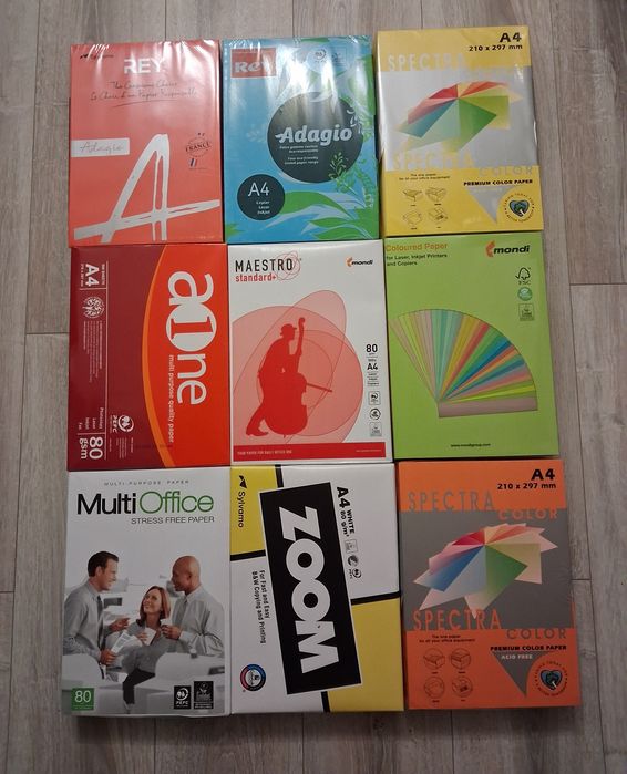 Продам папір білий та кольоровий ( бумага белая и цветная).