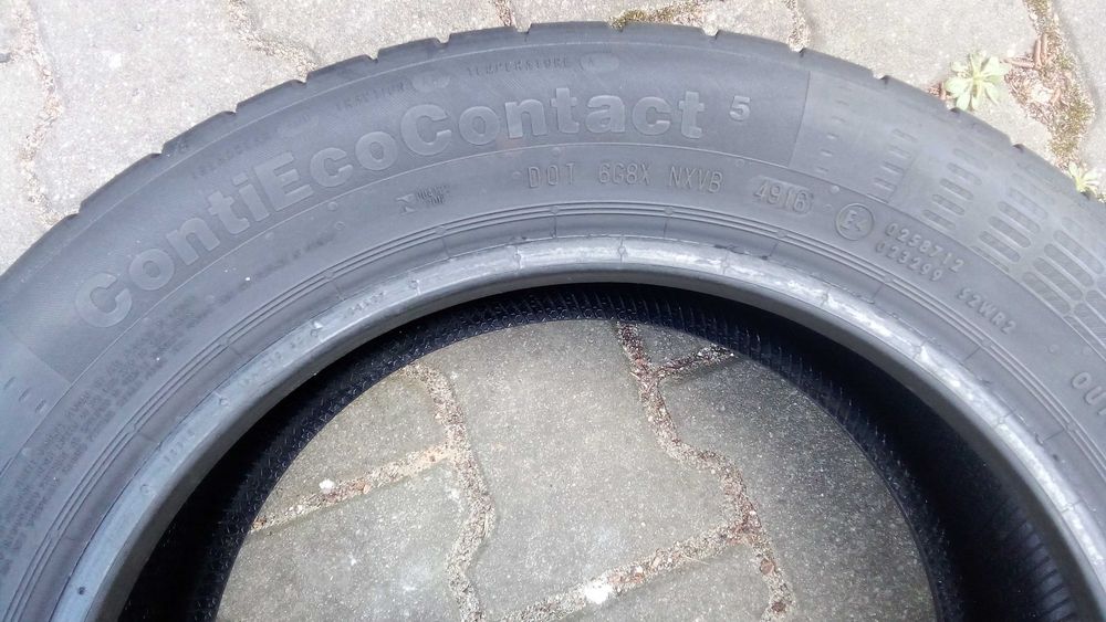 Opony Letnie Continental 185x55x15 82H 6,5mm 80 zł sztuka