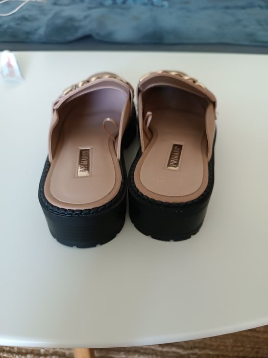 Beżowe klapki Primark, rozm.39