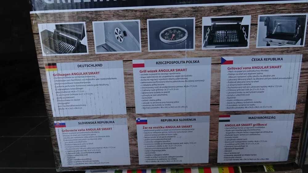 Grill węglowy Activa Mastercook Angular Smart 11247C