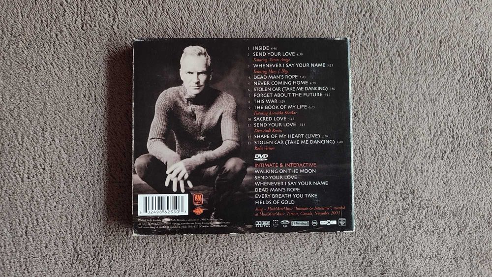 CD+DVD | Sting • Sacred Love (edição especial Tour)