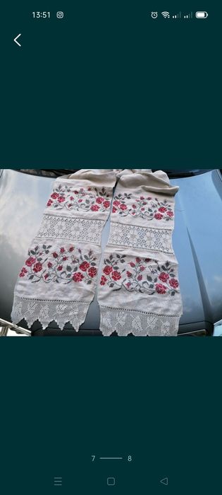 Полотно льон лен мережка рушник доріжка українська національна