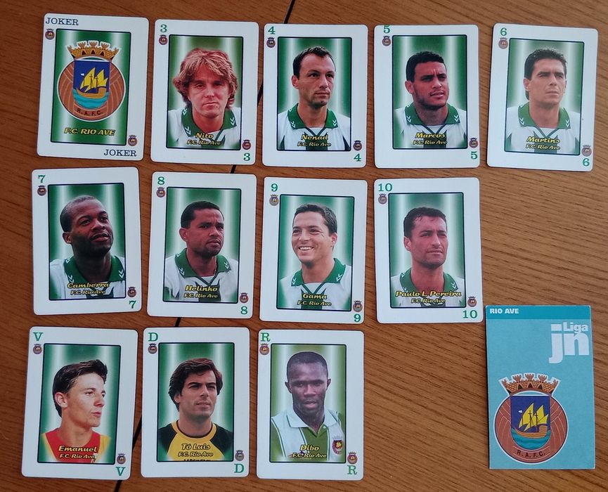 Cartas do baralho Liga JN