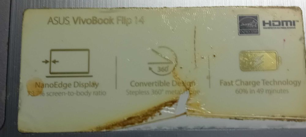 (21) laptop Asus VivoBook Flip 14
