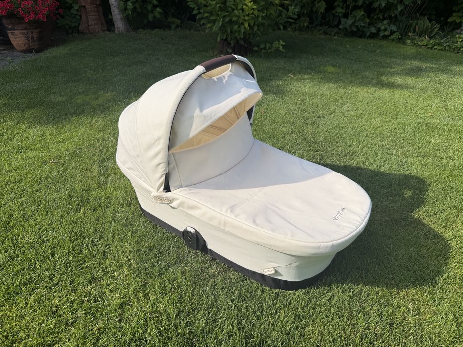 Gondola CYBEX  Gazelle s seashell beige bialy kremowy Kielce idealna jak nowa e-gazelle