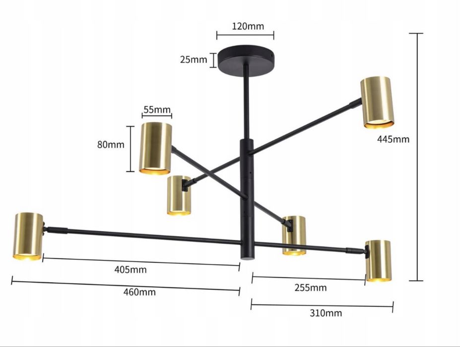 Lampa sufitowa Light Prestige Snow 6xGU10