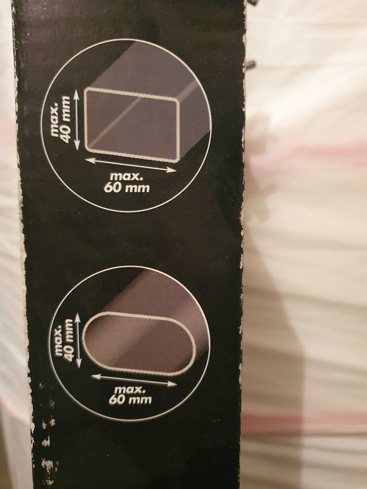 Três suportes de tejadilho para bicicleta em alumínio