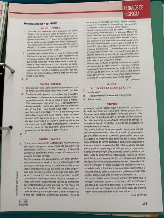 Dossier do professor de Português (Sentido) - 11° ano
