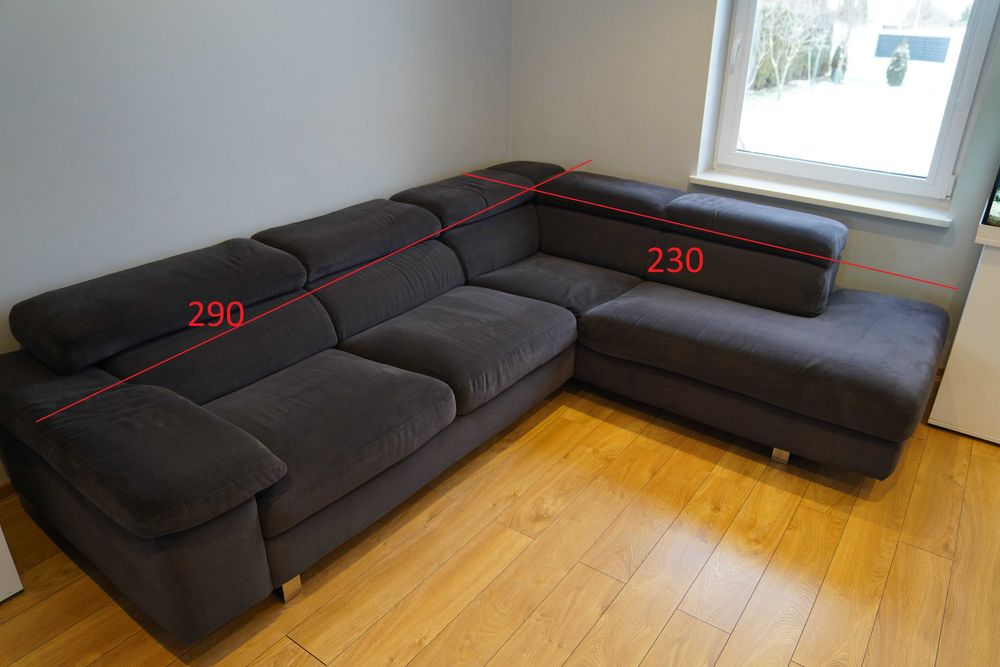 sofa welur narożnik emmohl wypoczynek