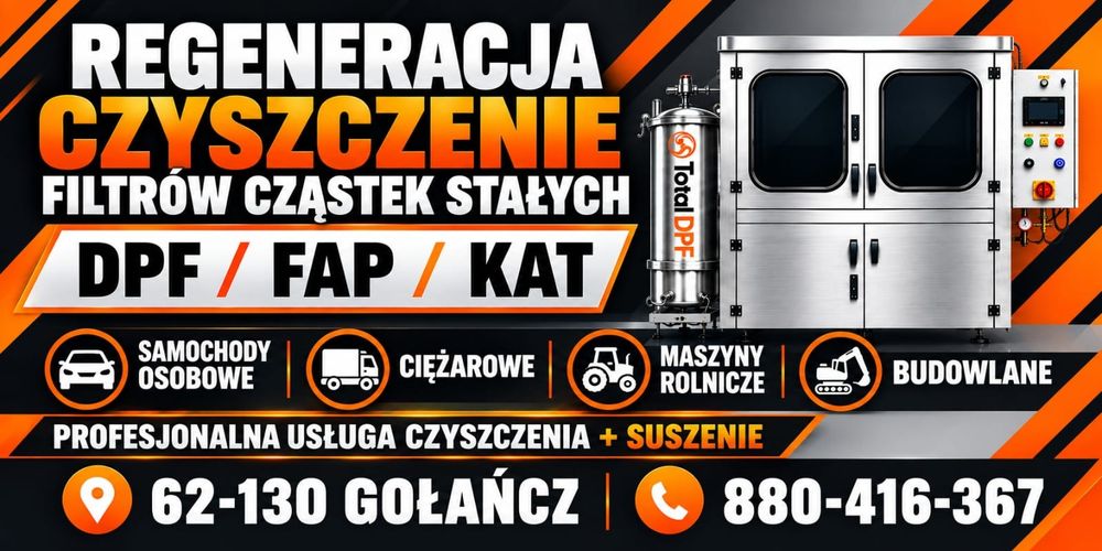 Czyszczenie DPF regeneracja filtrów FAP ROCZNA GWARANCJA
