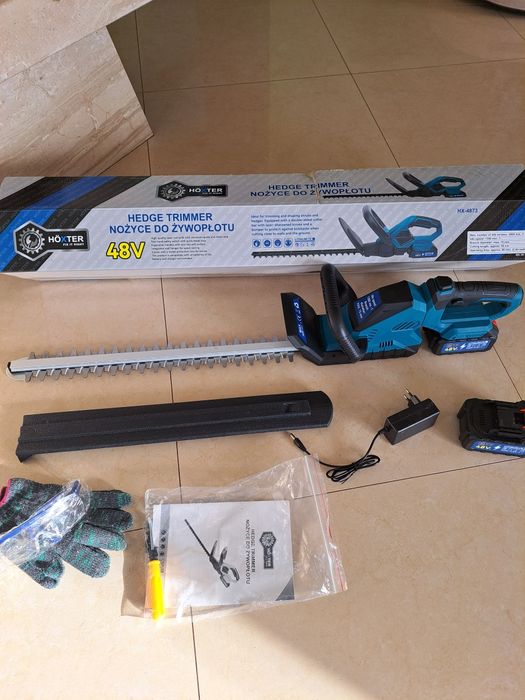 Nożyce do żywopłotu krzewów 2x aku  48v akumulatorowe 510mm