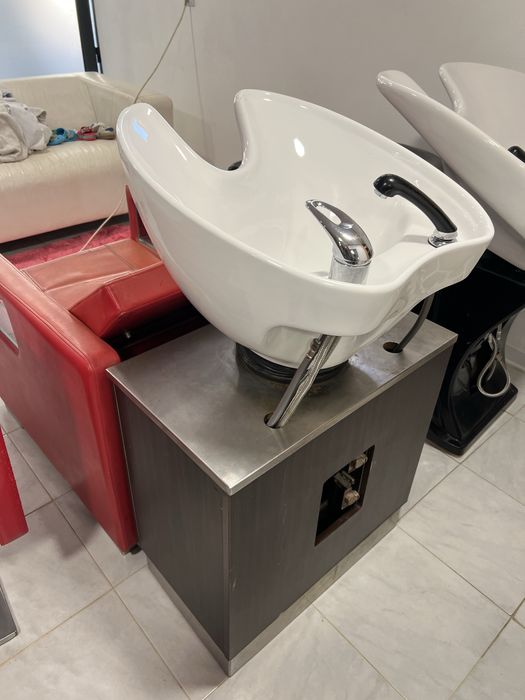 Rampa de lavagem para salão de cabeleireira