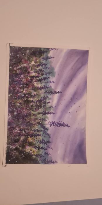 Obrazki malowane ręcznie akwarelami