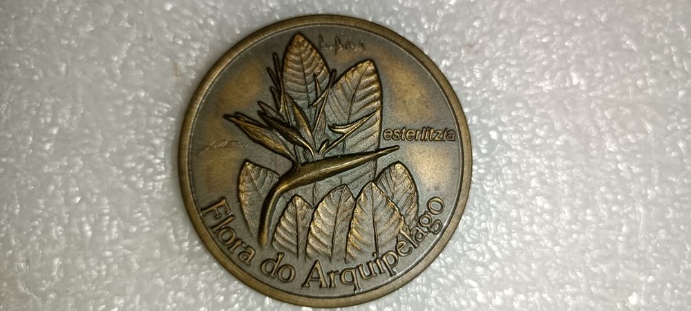 Rara Medalha Flora do Arquipélago Esterlitzia