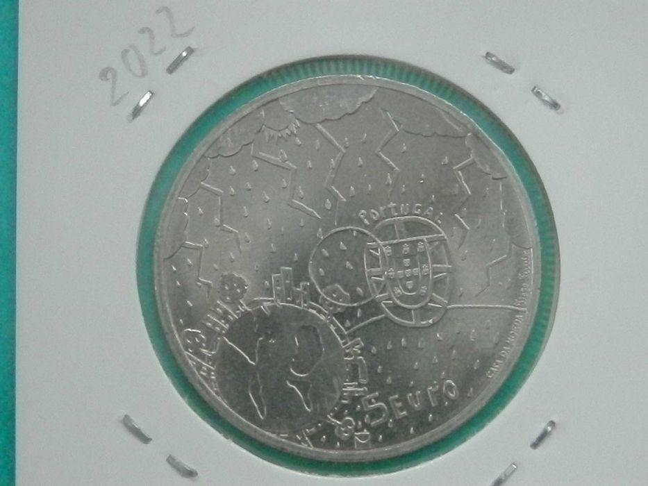 1084 - Euro: 5,00 euros 2022 cuni, O Clima, por 5,50 euros