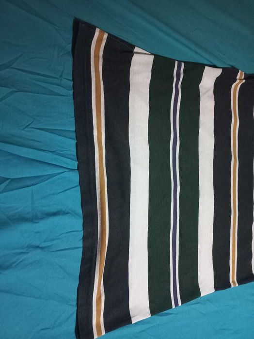 Polo às riscas Verdes e Brancas