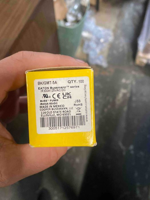 Eaton Bussmann BK/GMT‑5A – телекомунікаційний запобіжник