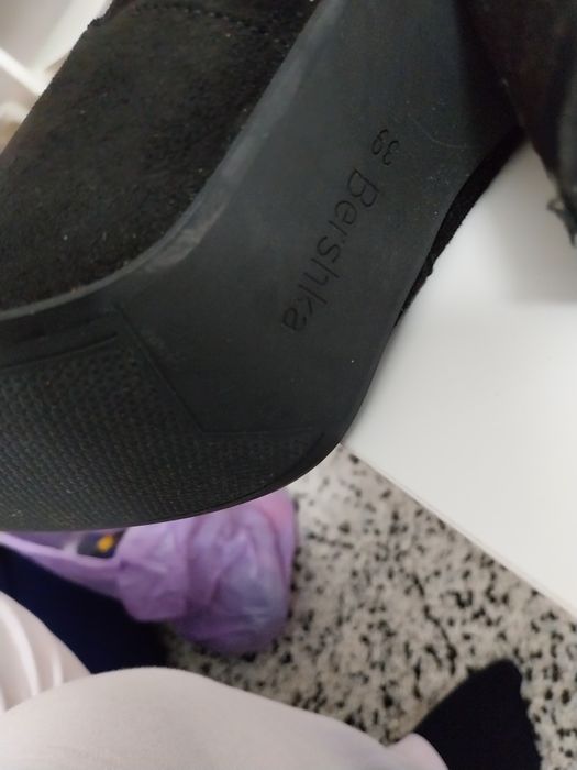 Botas de Cano Alto em Camurça Tam.39 Bershka