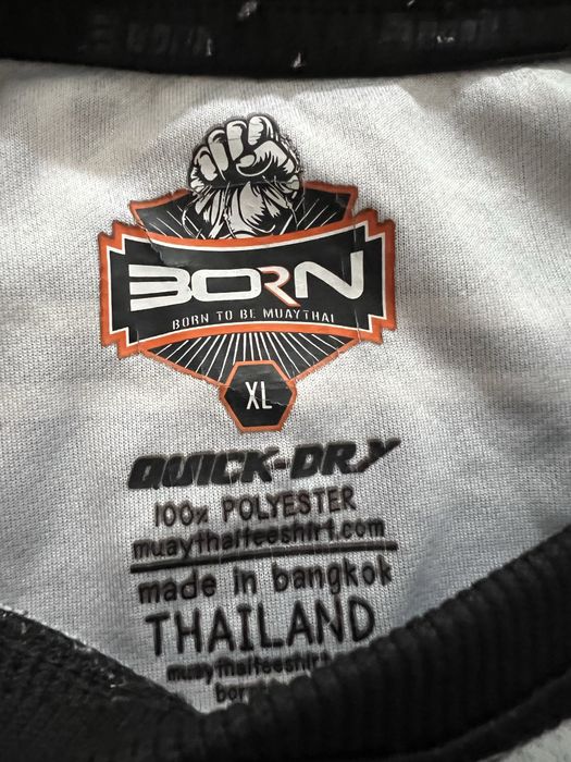 Born to be Muay-Thai чоловіча футболка для боксу муай тай тренувальна
