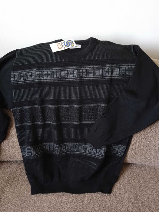 Sweter męski czarno-szary KINGS rozmiar XXL Nowy