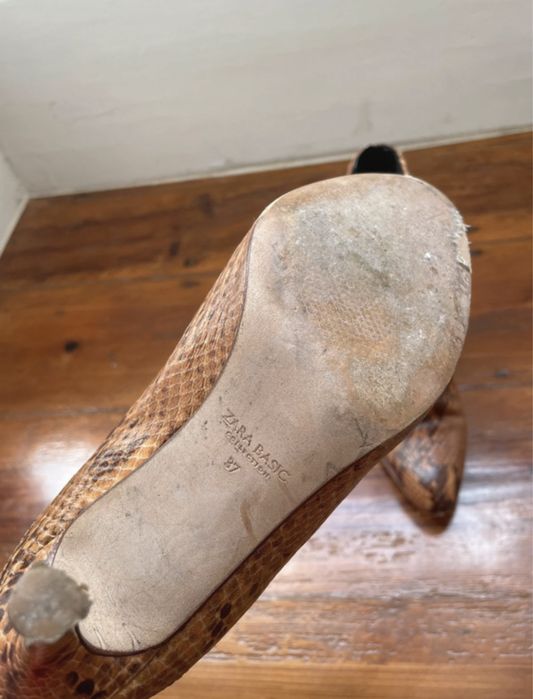 Botim/bota castanha Zara