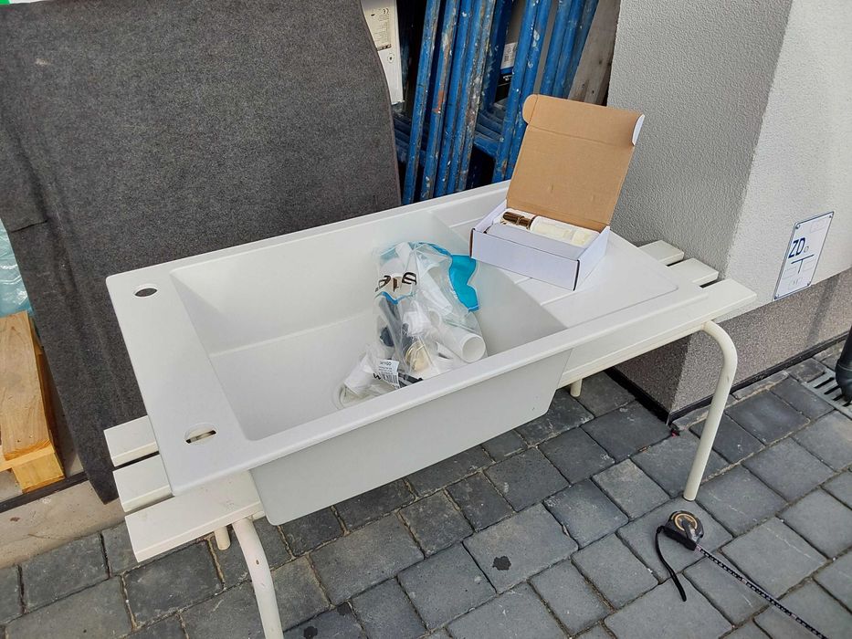 Zlewozmywak jenokomorowy granit NOWY