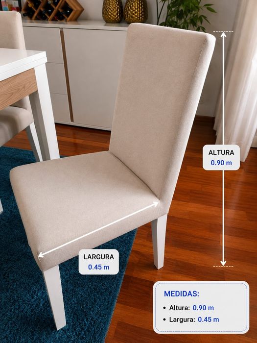 Mesa de sala jantar + 6 cadeiras