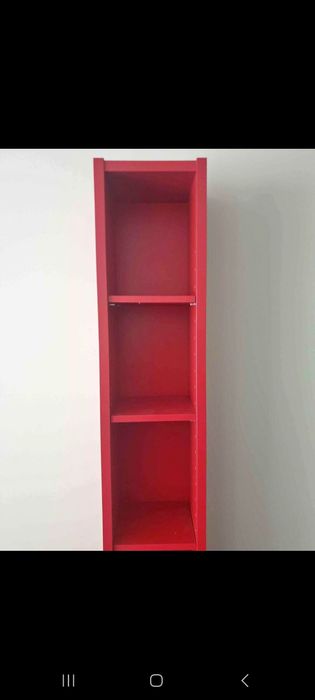 Estante ikea vermelha