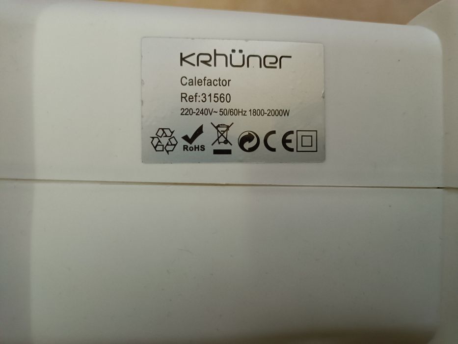 Aquecedor Termoventilador 1000/2000w como novo