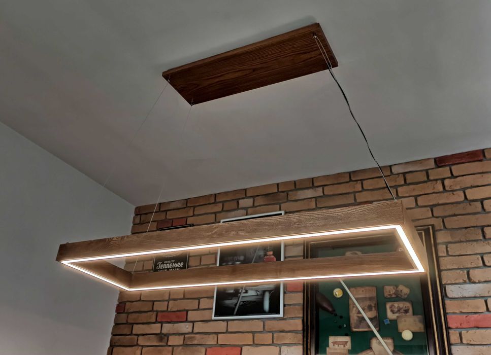 Nowoczesna drewniana lampa bilardowa Modern I nad stół 9FT BILLKROS