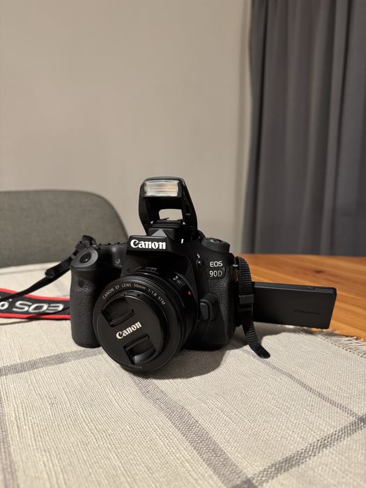 Canon 90D + lentes + acessórios