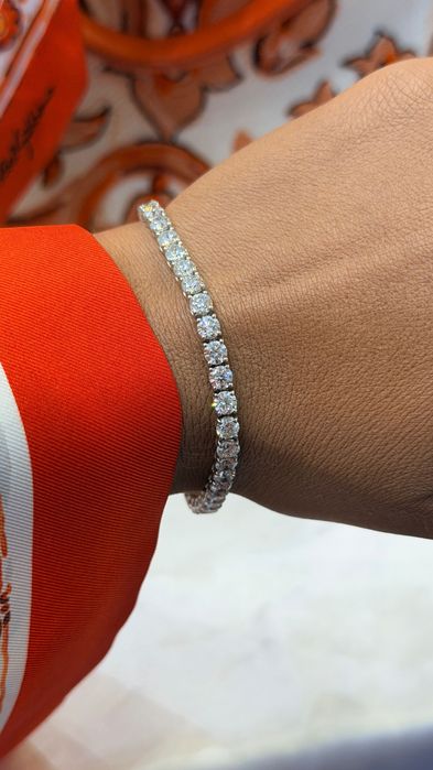Bransoletka Tenisowa z diamentami naturalnymi 10.07 CT VVS-VS/E-F HRD